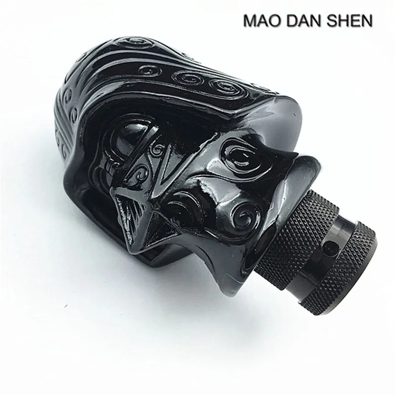 Универсальная черная голова воина для автомобиля рычаг переключения