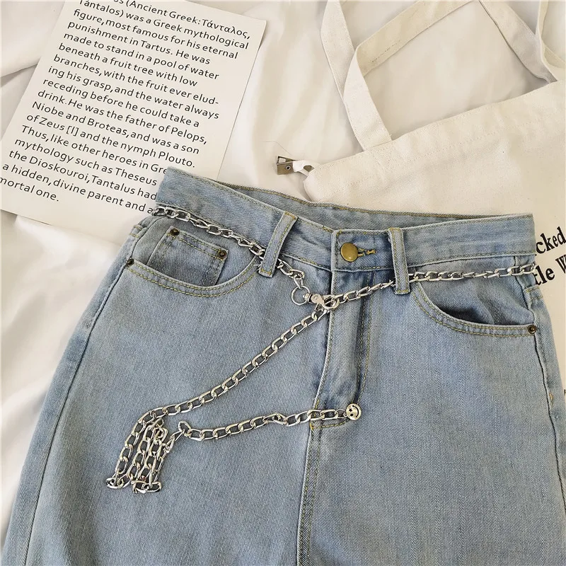 Пояс вогнутой формы оригинальный дизайн пояс в стиле Ins железная цепочка со