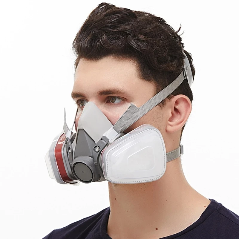 Chemicals 6200 Facial Gas Respirator Mask Paint Spray Carbon Cartridge Filter Rubber Chemical Industry Decoration Protection |