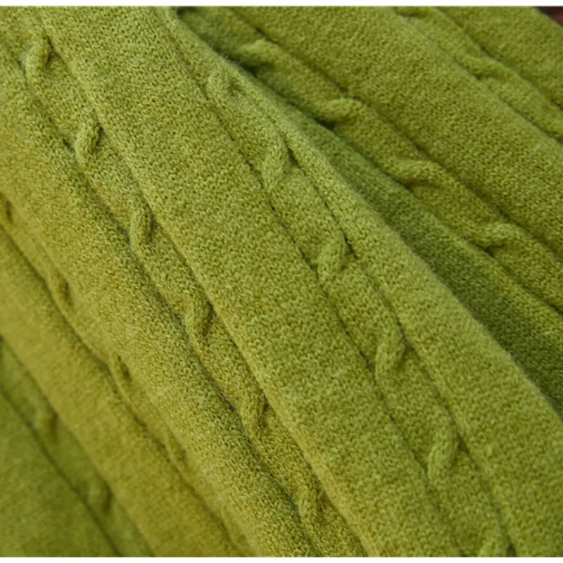 Теплый вязаный крючком свитер-кардиган с воротником и длинным рукавом размеры 5XL