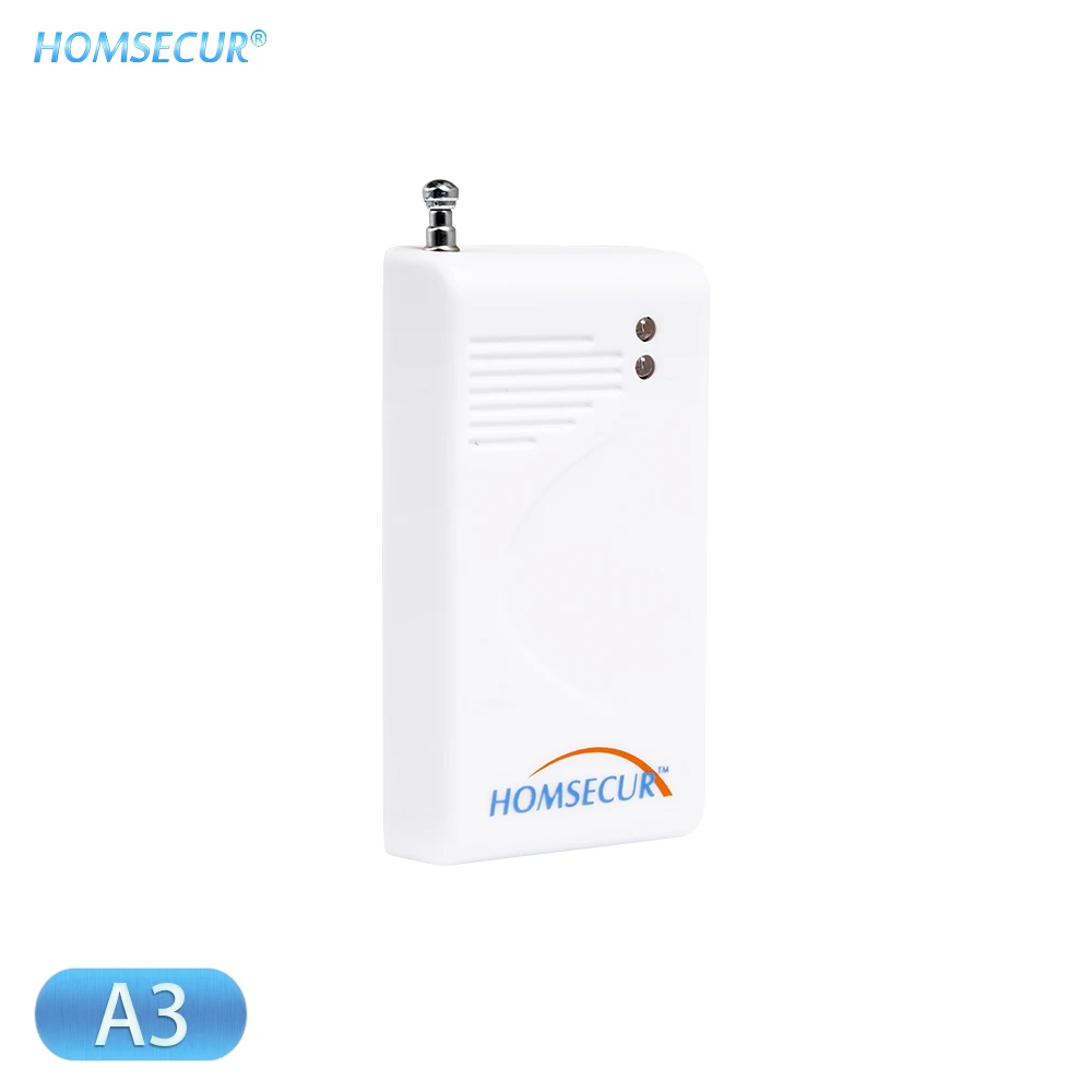 HOMSECUR 433 МГц беспроводной детектор вибраций датчик взлома стекла A3 для домашней