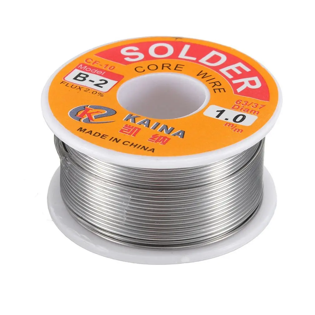 

New Welding Iron Wire Reel 100g/3.5oz FLUX 2.0% 1mm 63/37 45FT Tin Lead Line Rosin Core Flux Solder Soldering Wholesale