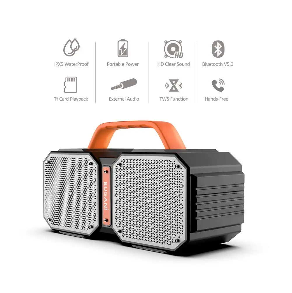 Динамик Bluetooth Super Bass водонепроницаемый уличный беспроводной сабвуфер стерео tws