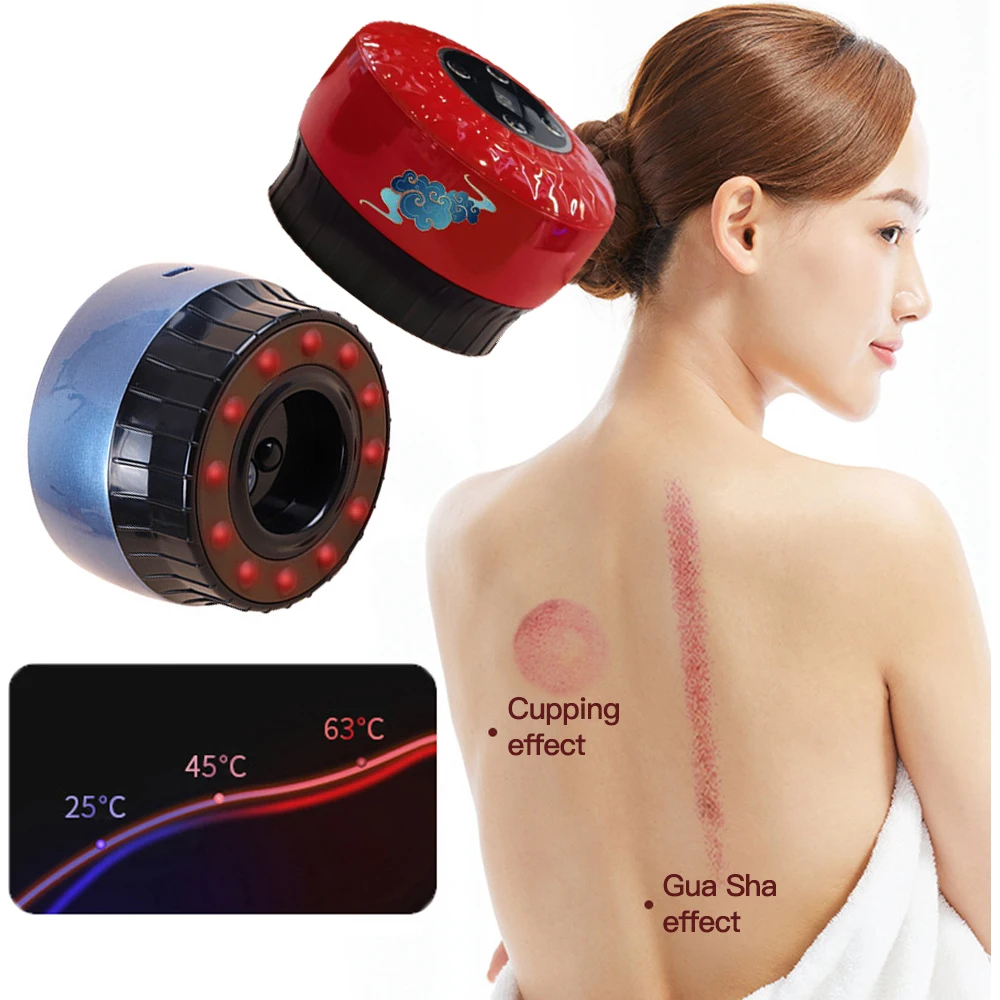 

Electric Vacuum Cup Guasha Back Massager Cupping Cellulite Device Massage Tool Suction Vacuum Cans Slimming Body Cups Mini Jars