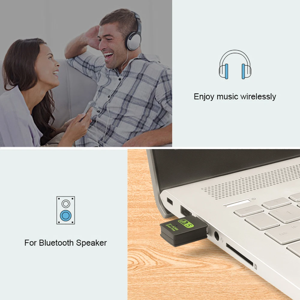 Беспроводной usb-адаптер Bluetooth 600 Мбит/с USB WiFi адаптер приемник 2 4G V5.0 сетевая карта
