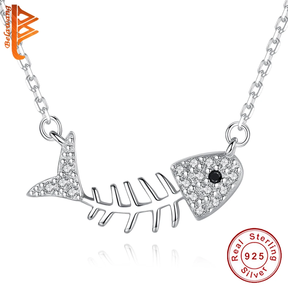 Ожерелье женское из серебра 925 пробы с фианитом | Украшения и аксессуары