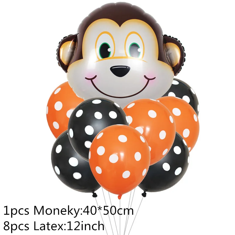 7 шт./лот Тигр Зебра имитация окраски коровы воздушные гелиевые латексные шары