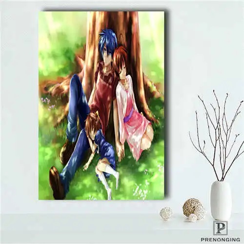 На заказ clannad аниме для девочек мальчиков (1) плакат с принтом ткани стены печать