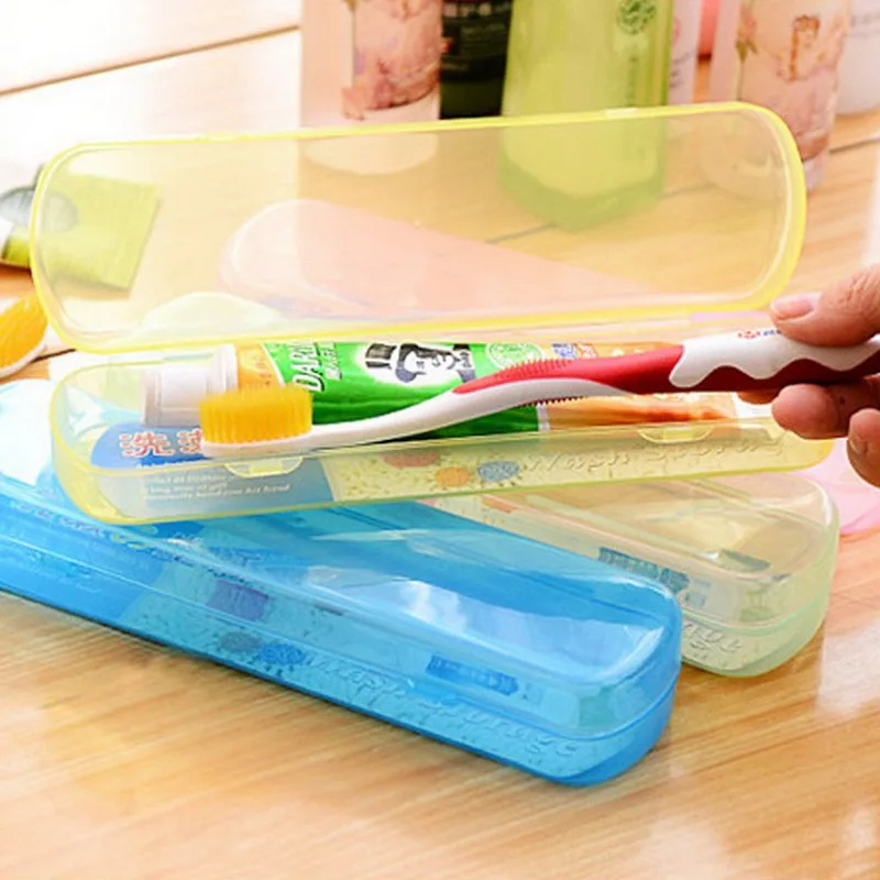 

Jelly Color Travel Toothbrush Toothpaste Storage Box Portable Storage Boxes