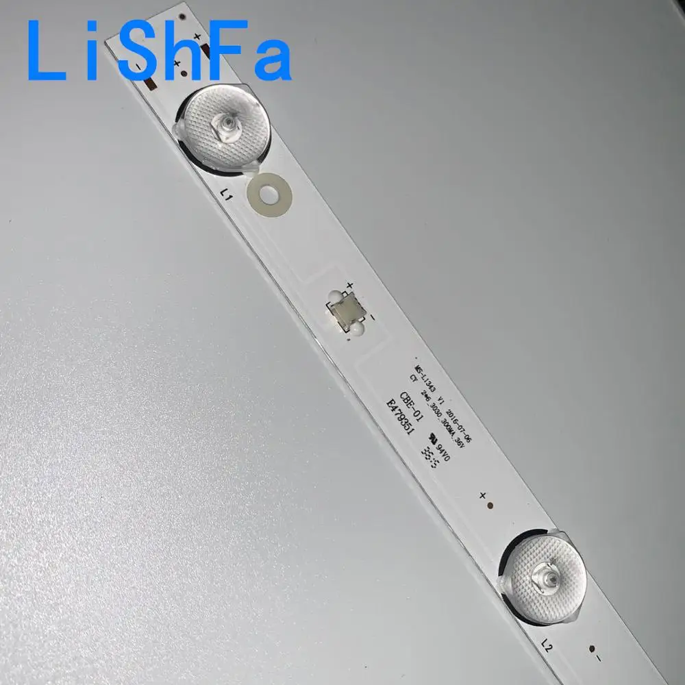 

2PCS/LOT 580mm LED Backlight strip 6 lamps For Tv JL.D32061330-081AS-M FZD-03 E348124 HM 32v input MS-L1343 L2202 L1074