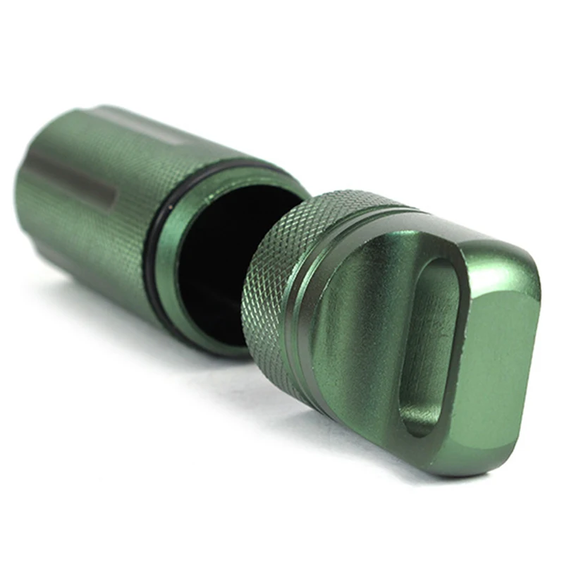 

Outdoor Strong Waterproof Emergency First Aid Kits Box EDC Bottle Safety Survival Tank Aluminium Pill For Cigarettes Campin T8N7