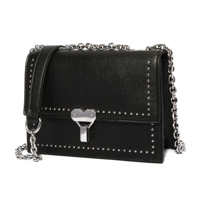 XUNMEI модная сумка на плечо с заклепками женская кожаная сумочка маленькая