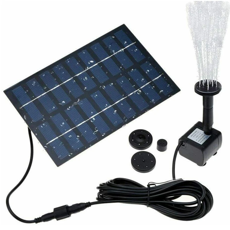 Набор для полива фонтанов на солнечной батарее погружной насос воды пруда фонтан