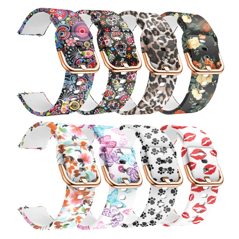 

20mm Watchband strap For Samsung Galaxy watch Band Silicone wristband Replacement bracelet For Xiaomi Huami Amazfit Bip Youth