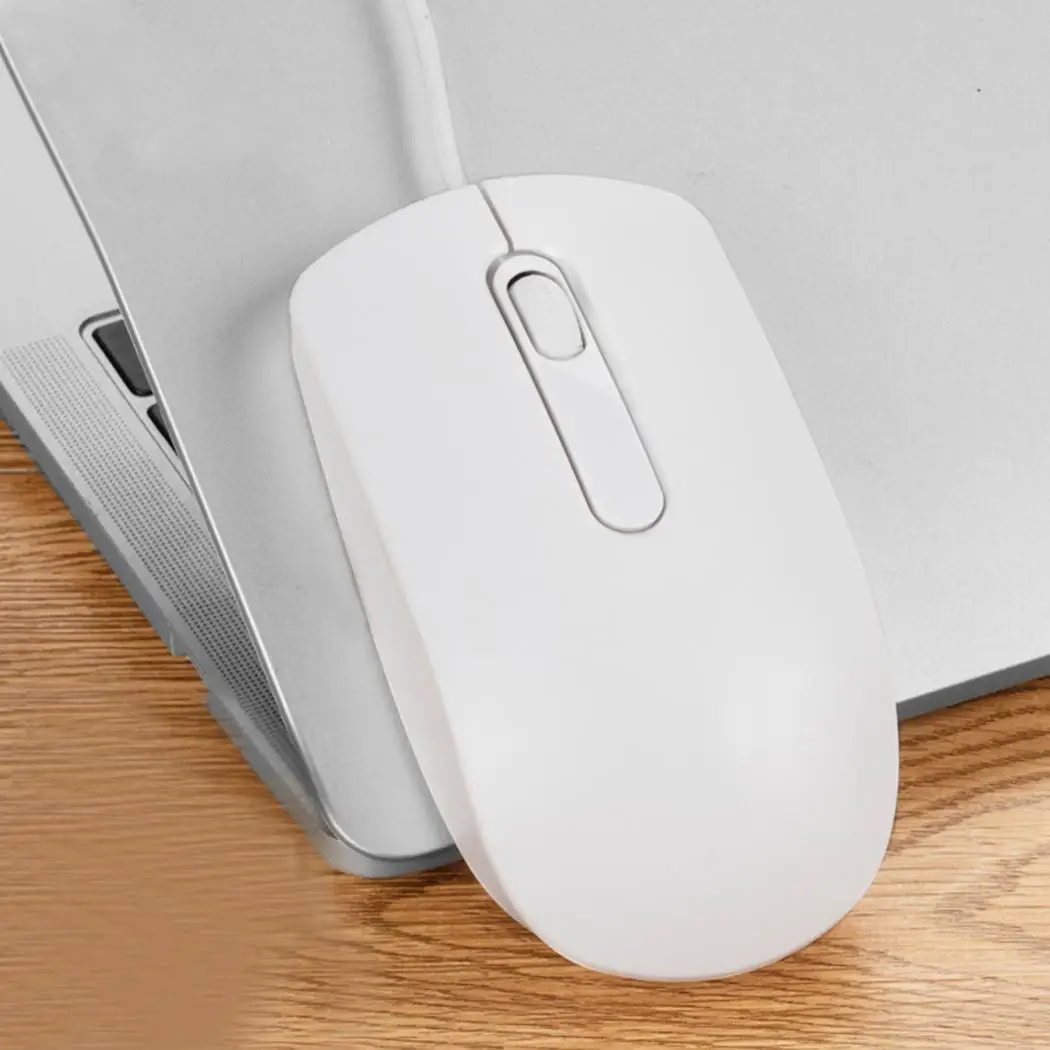 Игровая офисная USB легкая для ПК 3 Проводная черная/белая/Розовая 1200 120 см 60 г мышь |