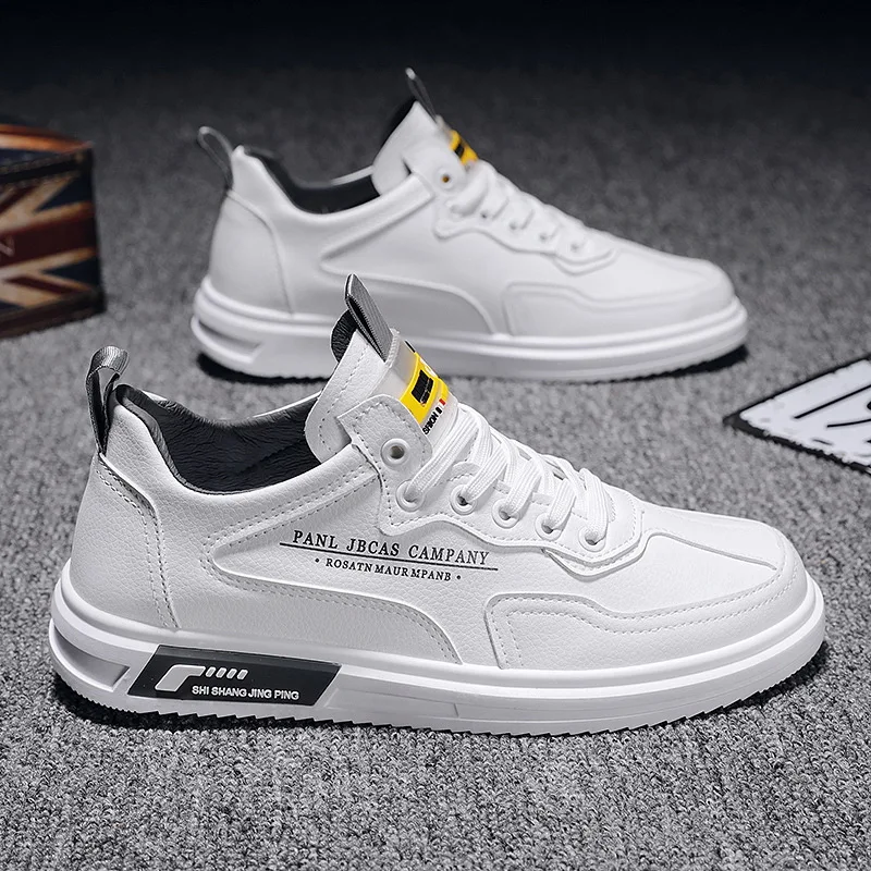 

Men Sneakers Breathable Men's Sports Shoes Trendy Spring Comfortable Lace Up Flat Shoes Man Casual White Sneakers Zapatos Hombre