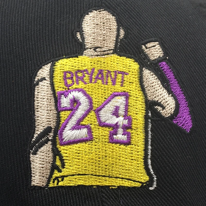 Бейсболка Мужская/Женская хлопковая с вышивкой кепка Брайанта папа темная шапка