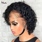 Короткий парик-фаллоимитатор, человеческие волосы, недорогие кудри-фаллоимитаторы, парики из человеческих волос, бразильские волосы-фаллоимитаторы для женщин