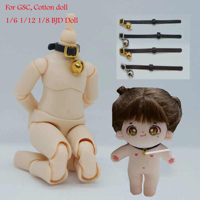 

Fashion OB11 Doll Neck Collar Baby With Bell Collar For GSC 1/6 1/12 1/8 BJD Doll Body Collar Cotton Doll Available Collar