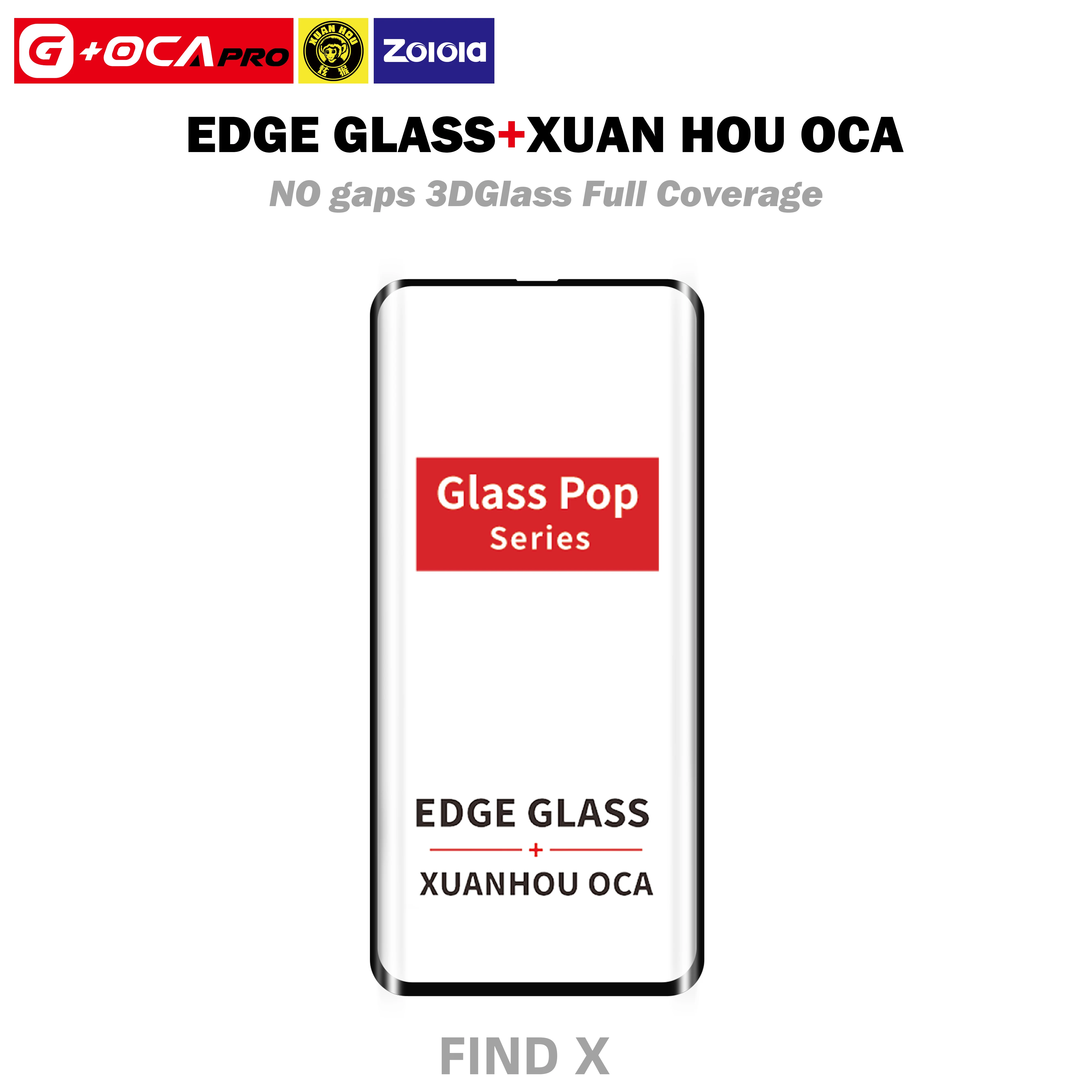 

AAA Front Screen + OCA Find x Find X2 Find x3 Reno3Pro Reno4Pro Reno5Pro OPPO High Quality Touch Lens Replacement Glass