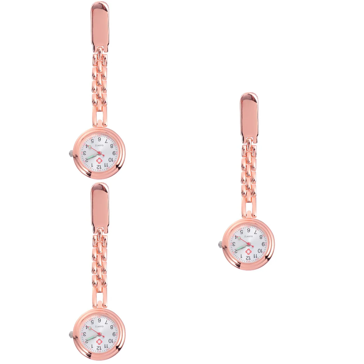 

3pcs Fashion Nurse Watches Nursing Watch Hand Clip-on Pocket Watch