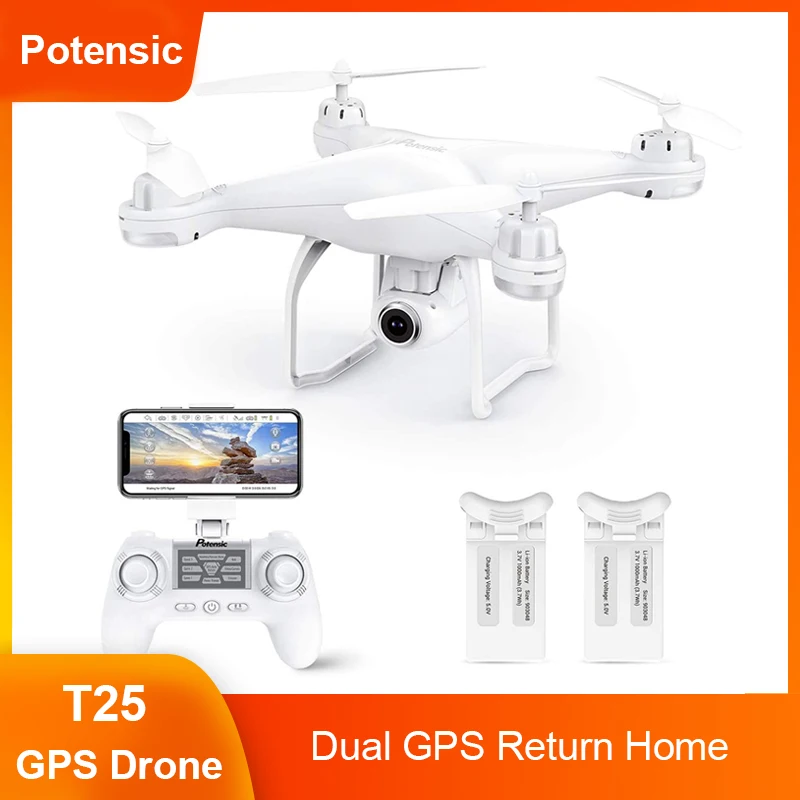 Potensic GPS Дрон 1080P HD камера FPV Live Video Profesional следуй за мной ГЛОНАСС RC Квадрокоптер Wifi