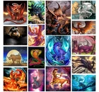 Набор для рисования по номерам на холсте дракон