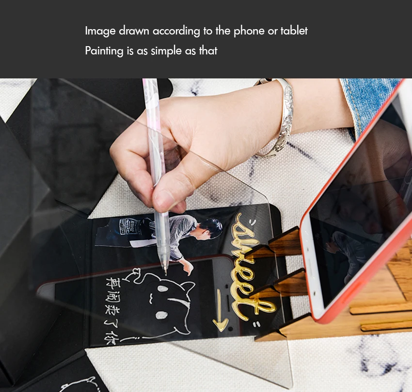 Оптический доска для рисования простое отслеживание чертеж эскизный чертёж