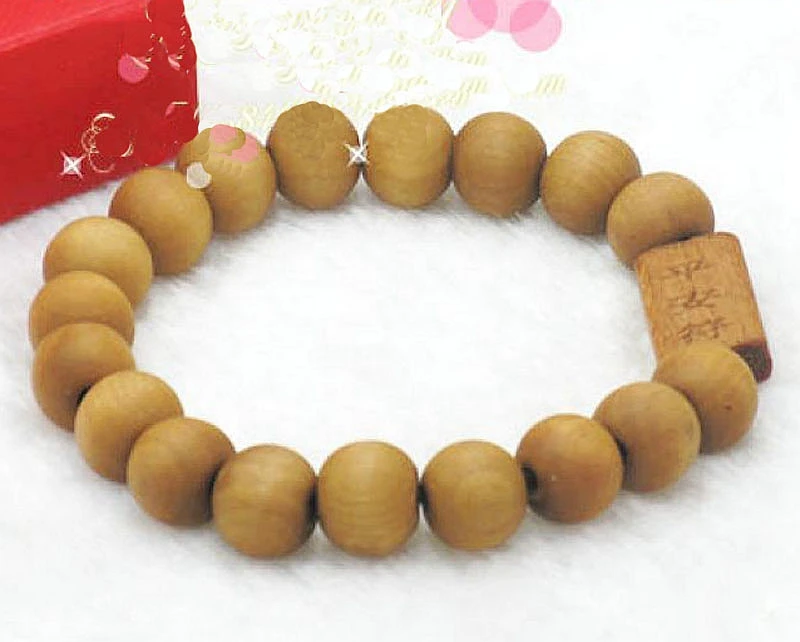 Персиковые деревянные бусины мантра Тибетский буддизм | Украшения и аксессуары