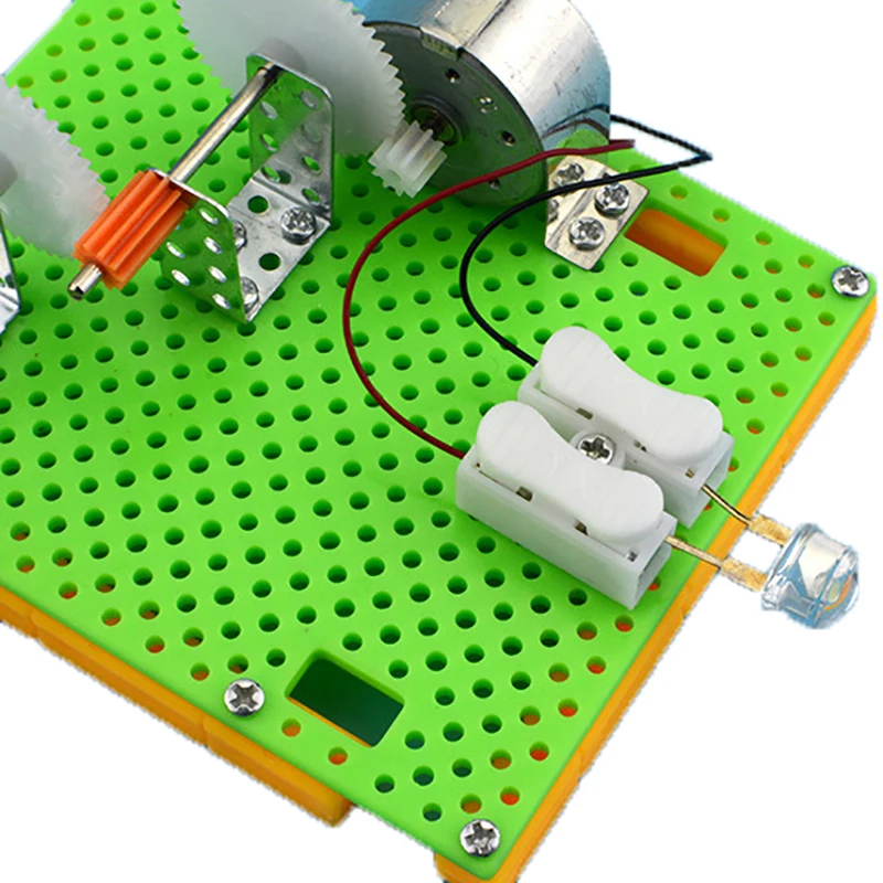 

DIY Science Gizmo Hand Crank Generator Kids Puzzle Assembled Kits Simple Physics Experiment Teaching Resources