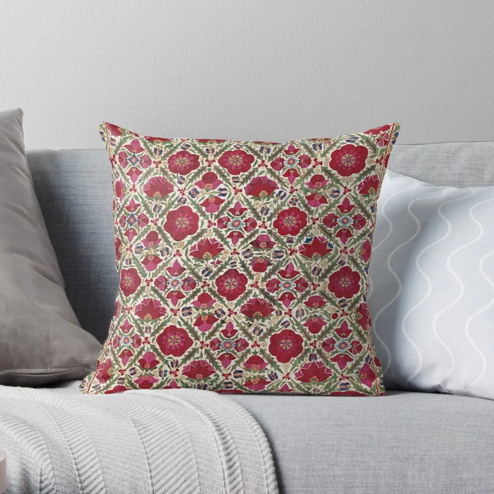 

Bokhara Nim Suzani Antique Uzbek Embroidery Print Throw Pillow Pillow Case Polyester Home Decora Pillowcases Throw Pillow Case