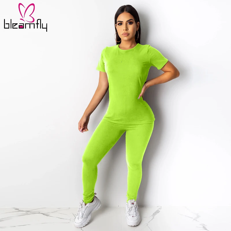 2019 осенне зимний женский комплект топ с круглым вырезом брюки карандаш костюм из