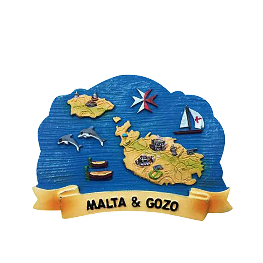 Lychee Life Malta живописные магниты на холодильник креативный 3D холодильник магнитная наклейка украшение дома сувениры для путешествий