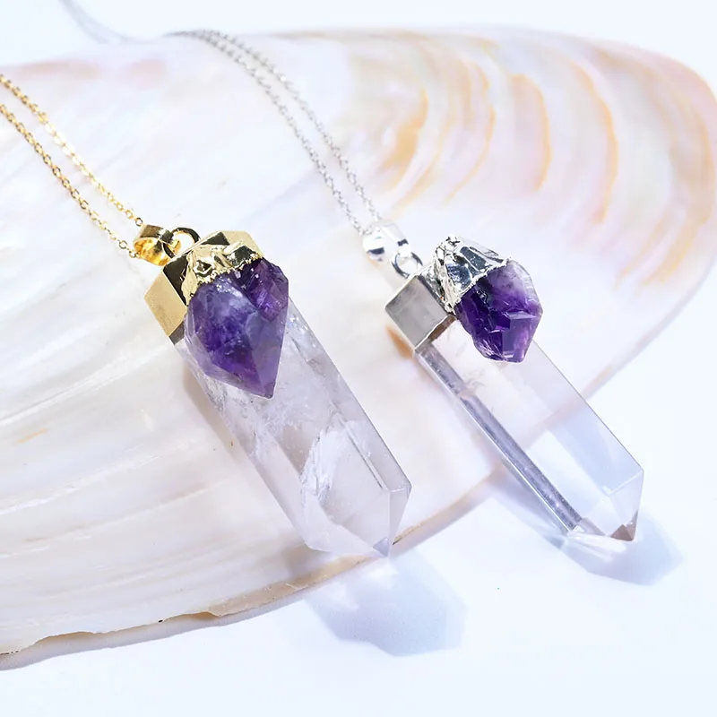 

Ожерелье-чокер с натуральным кристаллом женское, ювелирное изделие с подвеской из натурального камня, хороший подарок для женщин