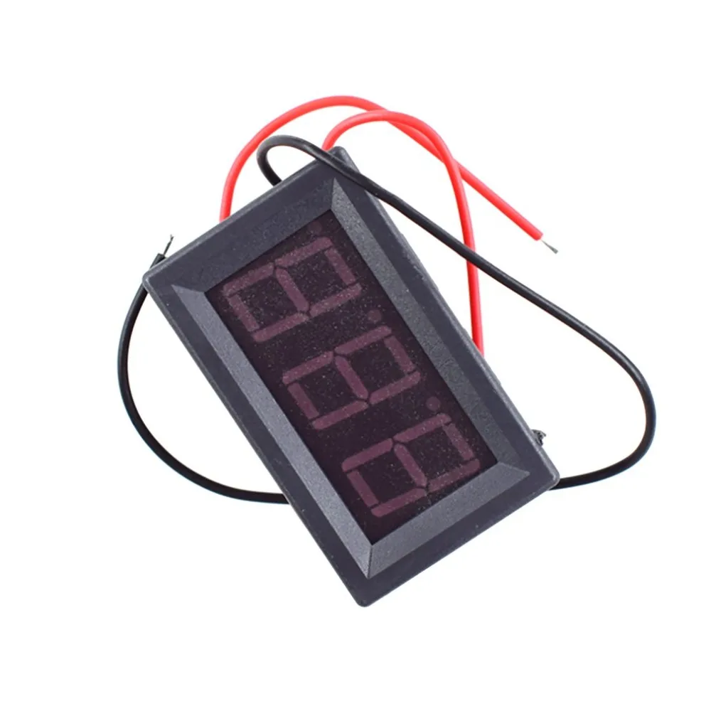 0,56 дюймов DC 2,5 V-40,0 V 2 провода Напряжение метр тестер мониторов головы светодиодный цифровой вольтметр с функцией защиты от обратной полярности