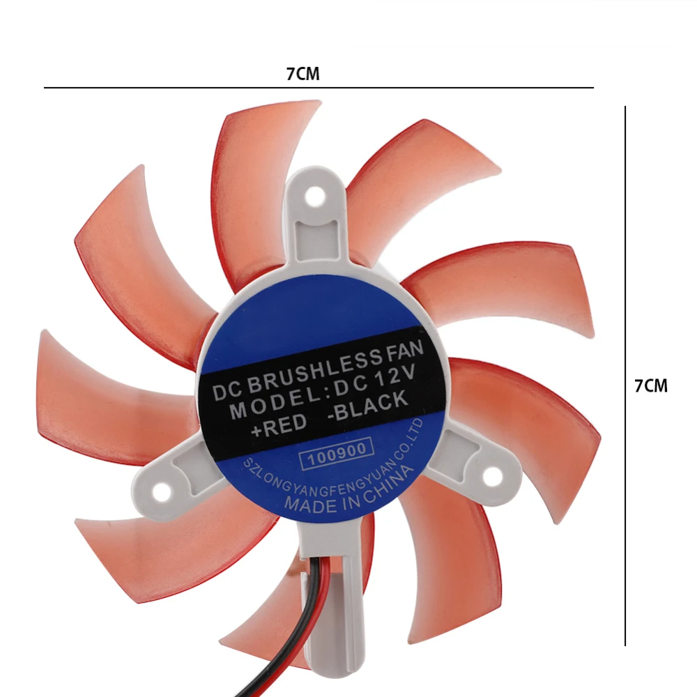 Кулер для видеокарты VGA 75 мм 2-контактный разъем 12 В постоянного тока | Компьютеры