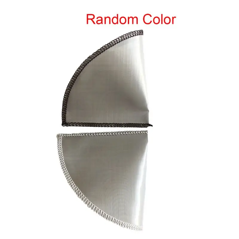  Stainless Steel Cone Shape Pour Over Hand Coffee Filter for Machine Holder Reusable 2-3 Cups | Дом и сад