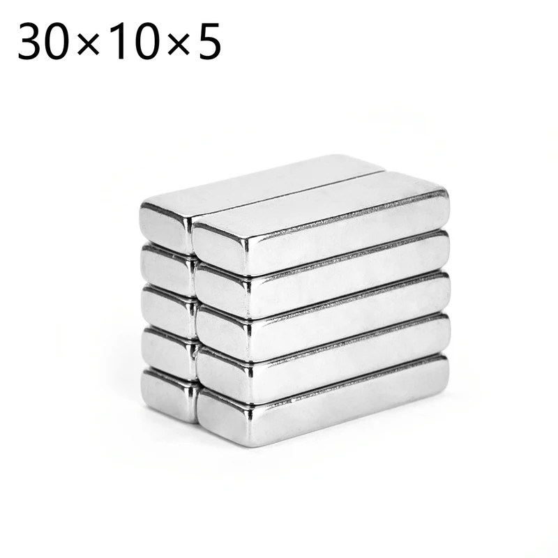 

2/5/10/20/50Pcs 30x10x5 Neodymium Magnet 30mm x 10mm x 5mm N35 NdFeB Block Super Powerful Strong Permanent Magnetic imanes