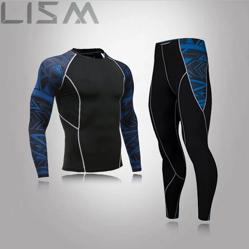 

Men's Outdoor Quick-Drying Compression Running Sportswear MMA Compression Sportswear Fitness Gym Training Shirt Suit