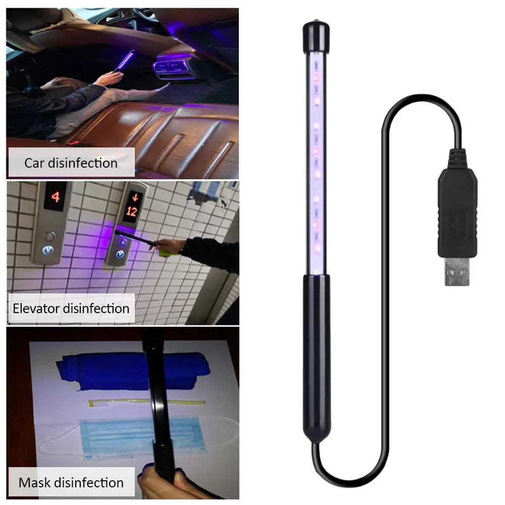 

Germicidal Lamp Disinfection Mask UVC USB Anti Bacterial Lamp Energy Conservation Portable Health Clean Protection Family Travel