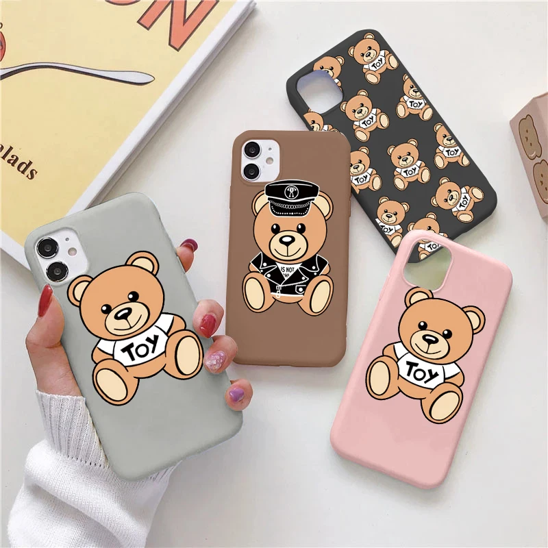 Чехол-накладка для iPhone 8 7 6 6s Plus 12 Pro Mini Max XR X XS SE 2020 5 5S 11 Италия с медведем | Мобильные