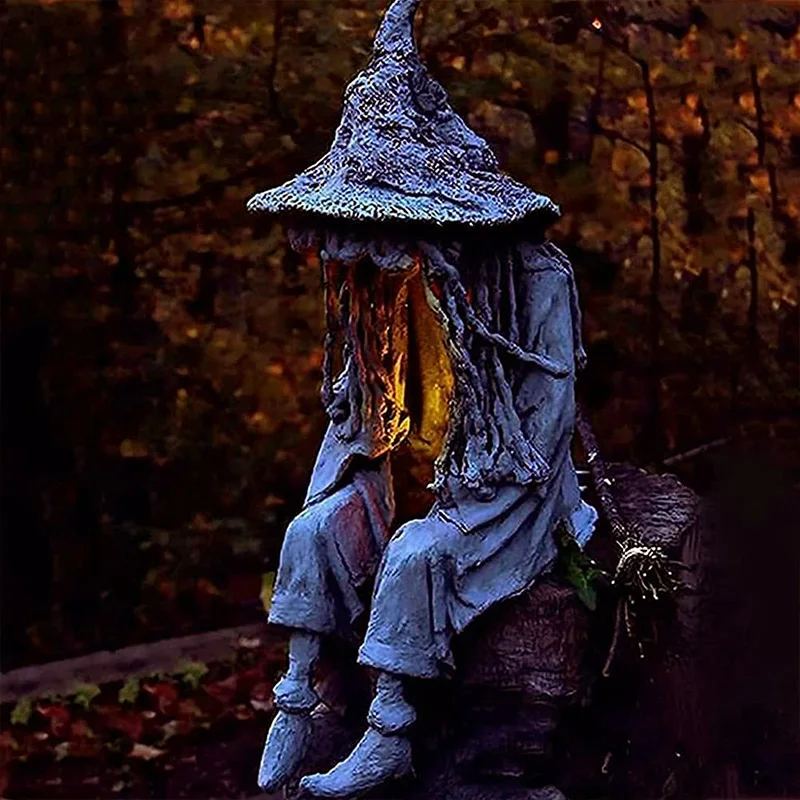 

Статуя из смолы Witch, украшения, Ghoul, подсвечники, полимерная статуя, украшение для сада, страшные лужайки, стопы, лампы, двор, декор для Хэллоуи...
