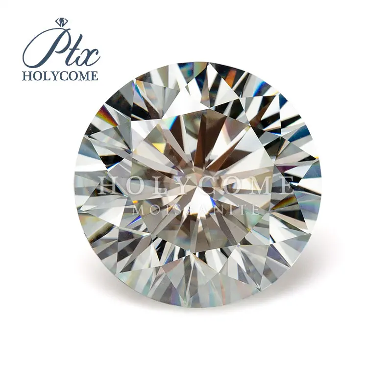 Светильник зеленый 15 мм круглый Brillant cut синтетический Алмаз Муассанит для кольца