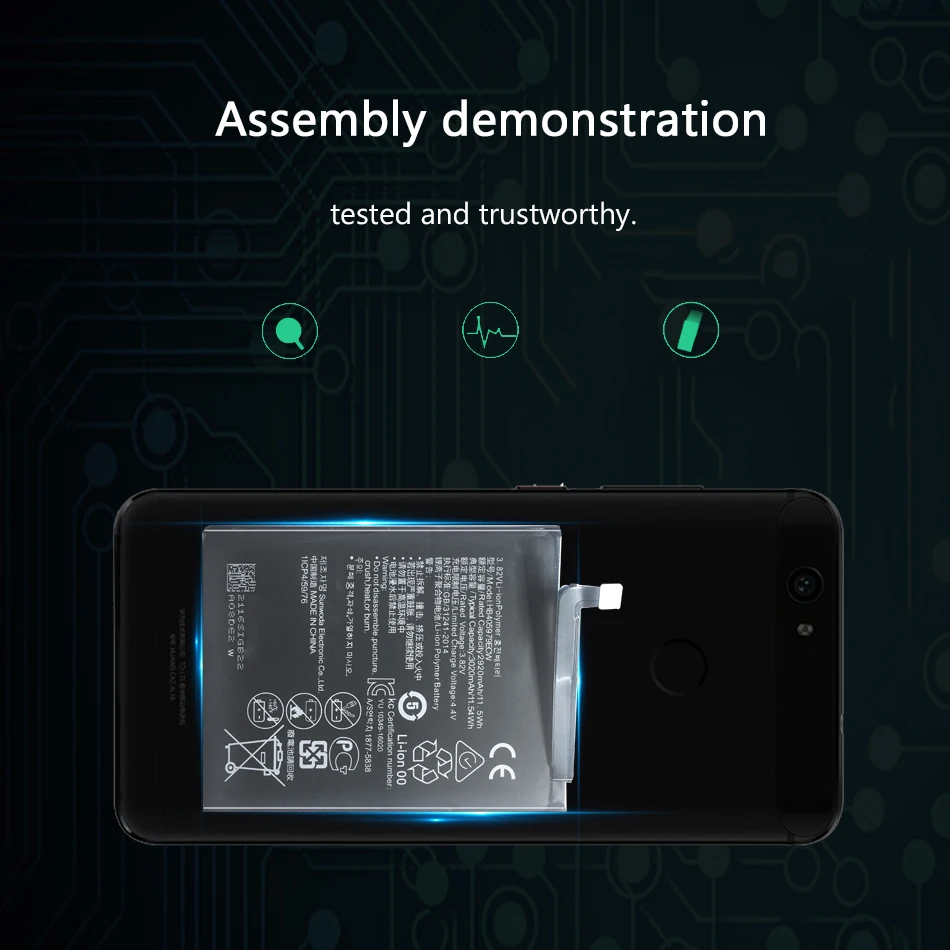 3020 мА/ч, HB405979ECW Аккумулятор для Huawei Y6 /Y6 Pro /НУА Вэй слава 6 играть MYA-L11 MYA-L41 MYA-L03 L23 L02 L22