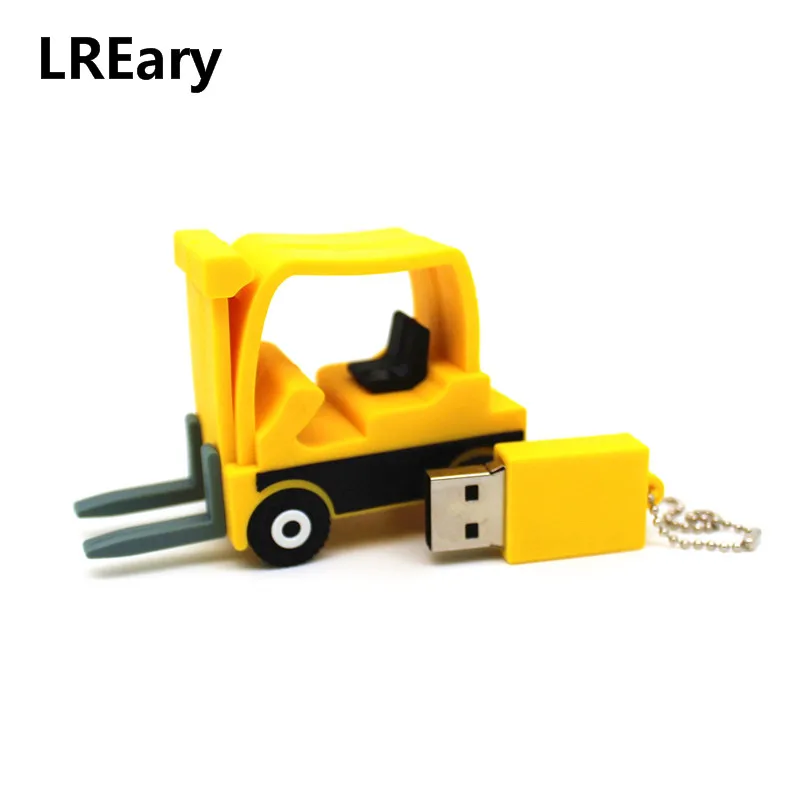 Флэш накопитель USB 128 Мб флеш 2 0 модель вилочного погрузчика 4 ГБ 8 16 32 64 U диск|USB