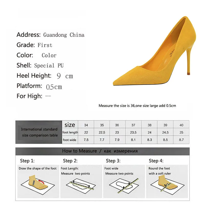 

Meriahzheng 9CM Fashion Simple New Stiletto High Heel Suede Shallow Mouth Pointed High Heel Wedding Shoes Women's Party Shoes DS