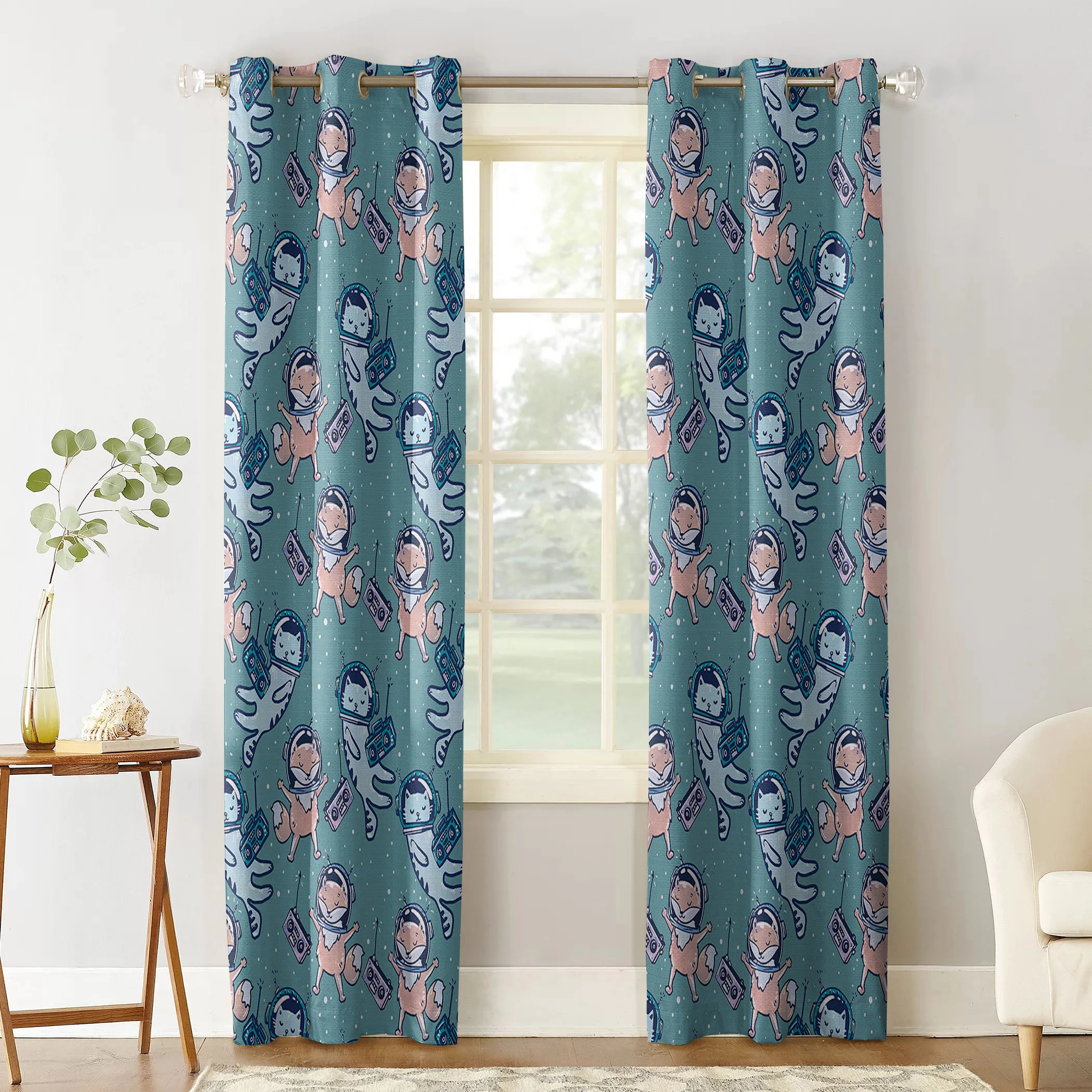 Панели для занавесок декор гостиной ванной улицы ткани с принтом | Дом и сад