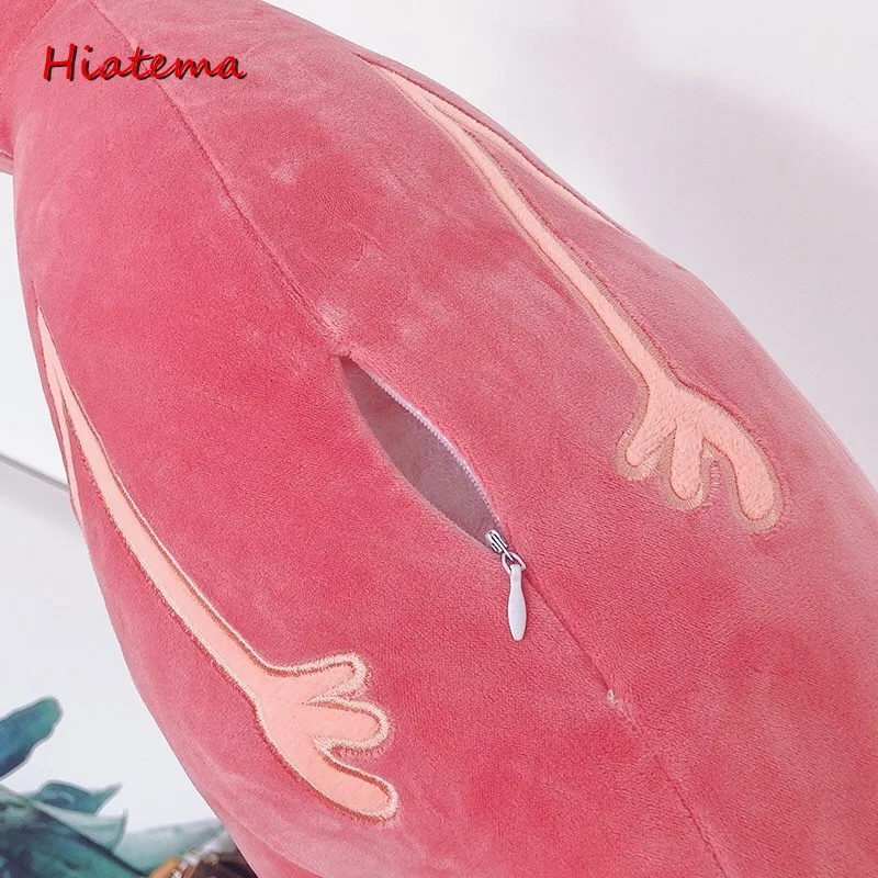 

New 1PC 80-120CM Large Big Mouth Pink Flamingo Animals Stuffed Doll Plush Pillow Decorative Plushie Toy Kids Gift