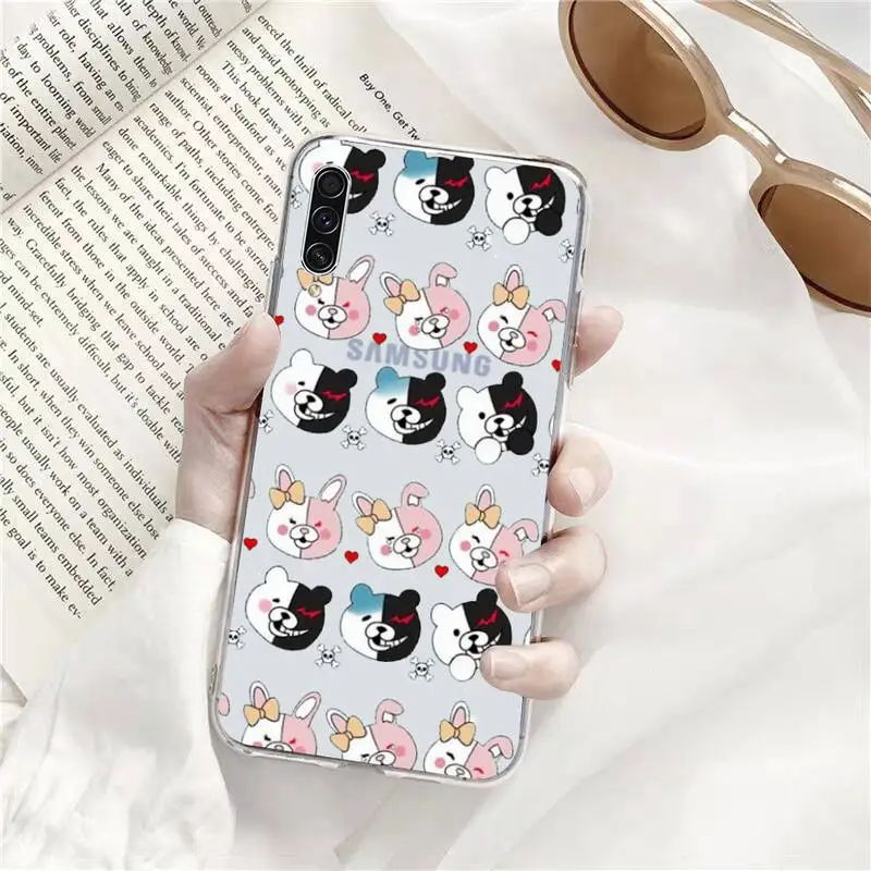 

Danganronpa bear printing Phone Cases Transparent for Samsung A71 S9 10 20 HUAWEI p30 40 honor 10i 8x xiaomi note 8 Pro 10t 11