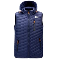 2021 brand mens autumn and winter mens fashion handsome warm vest cross border thickened vest mens down cotton coat